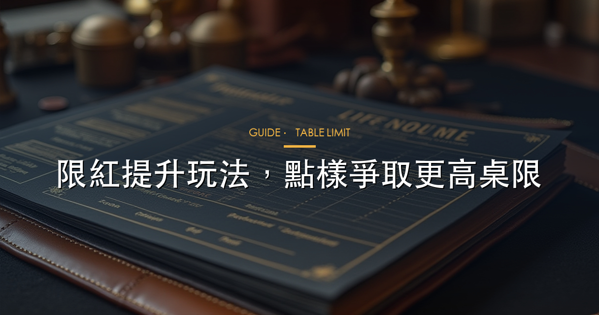 限紅提升玩法